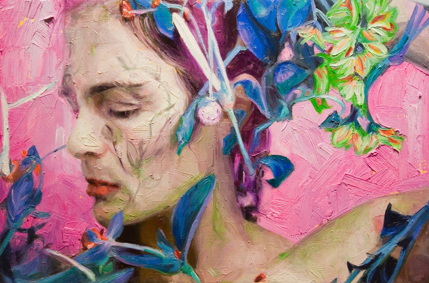 Alyssa Monks, Accept the Unacceptable, 2020, oil on panel, 12 x 18 inches