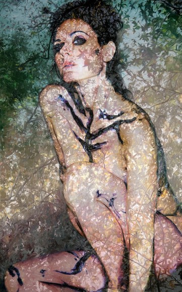 alyssa monks, Kali, 2018, oil on linen, 58 x 36 inches
