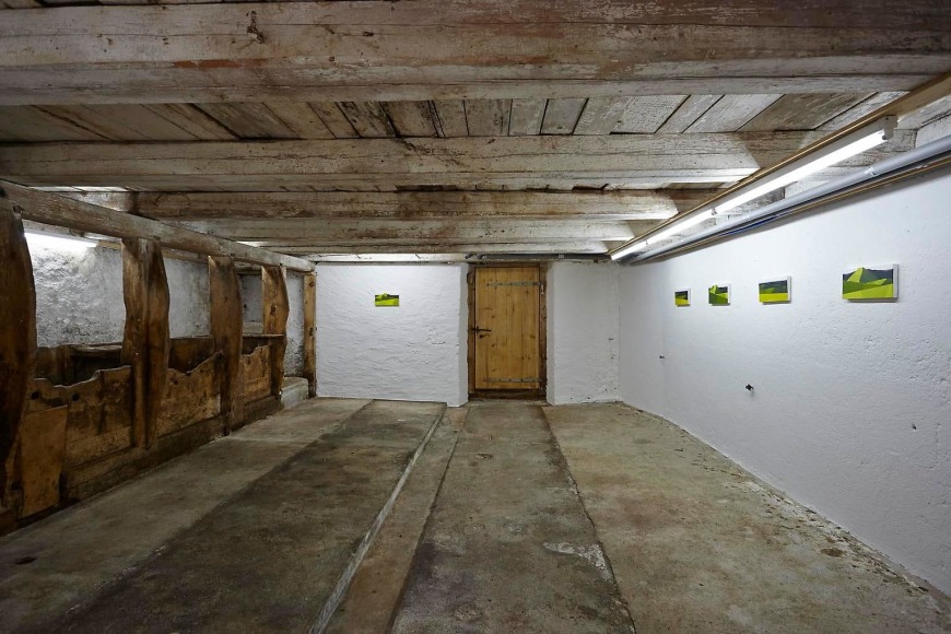  Installation view, Albrecht Schnider, Landschaften, OFFSITE, Rossini&egrave;re, 30 June - 14 September, 2014