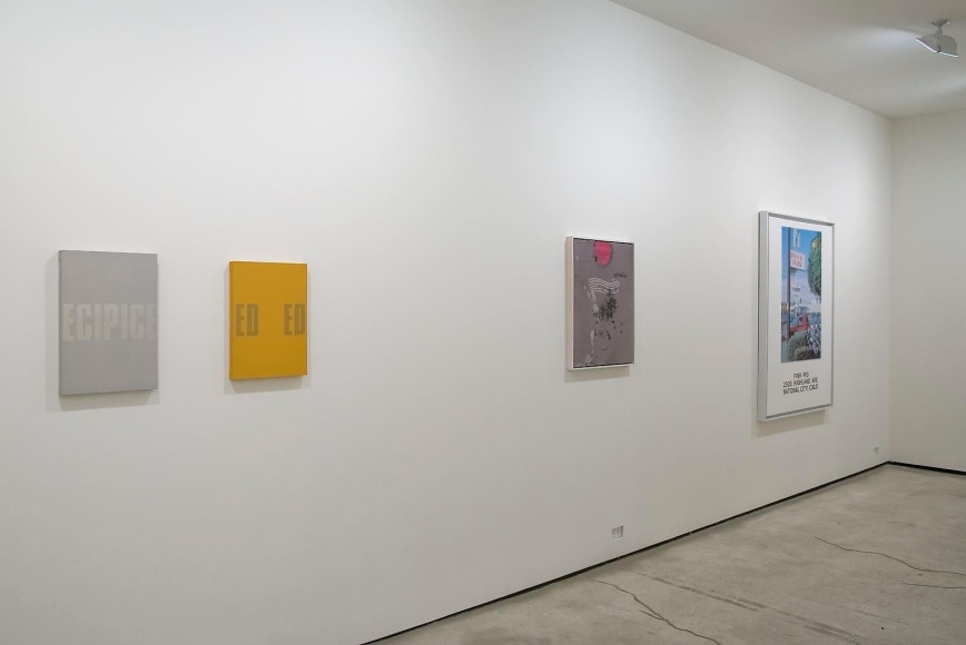 Installation view, Spelling the Image, Marc Jancou, New York, January 26 - March 3, 2012