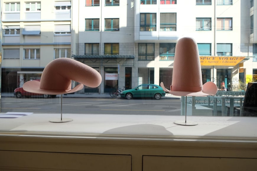 Soft Hard Hat, 2016 and Hard Hat, 1999 Installation