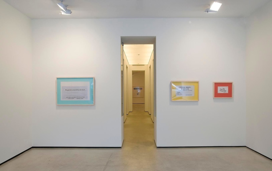  Installation view, Larry Johnson, Frame Tales, Marc Jancou, New York, May 27 - July 2, 2010