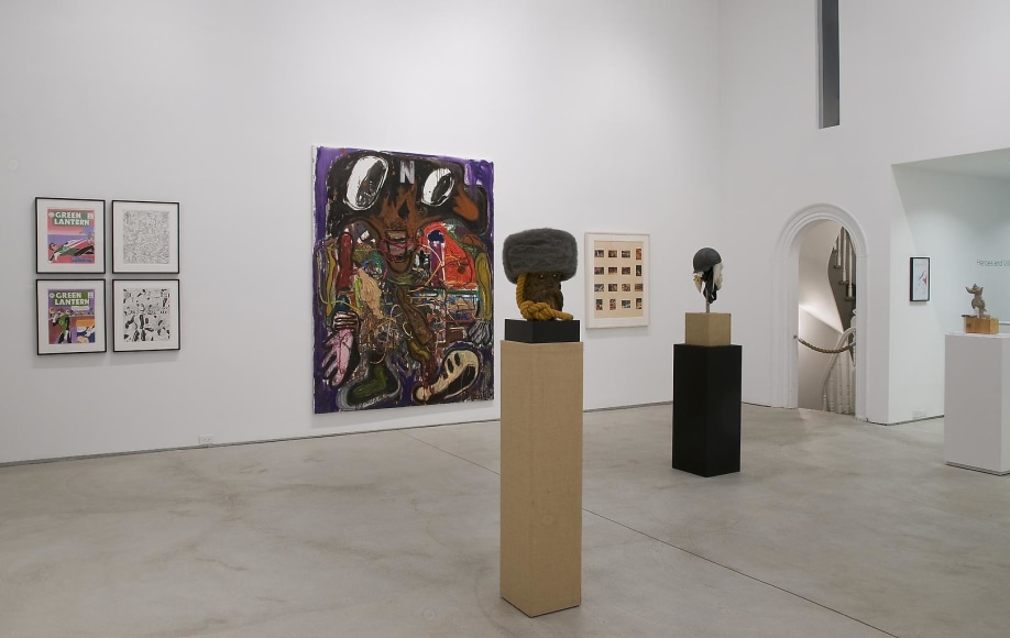 Installation view, Heroes and Villians, Marc Jancou, New York, October 30 - Decmeber 18, 2008