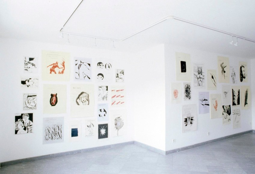  Raymond Pettibon, 	Installation View