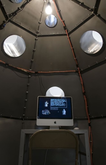 Installation view, Justin Lieberman, The Corrector's Custom Pre-Fab House, Marc Jancou, New York, January 15 - February 21, 2009