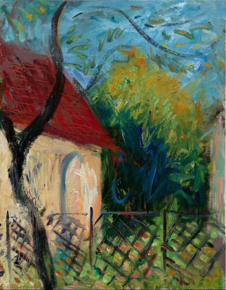 David Horváth, Someone's home, 2022, Oil on Linen, 90 × 70 × 2 cm 