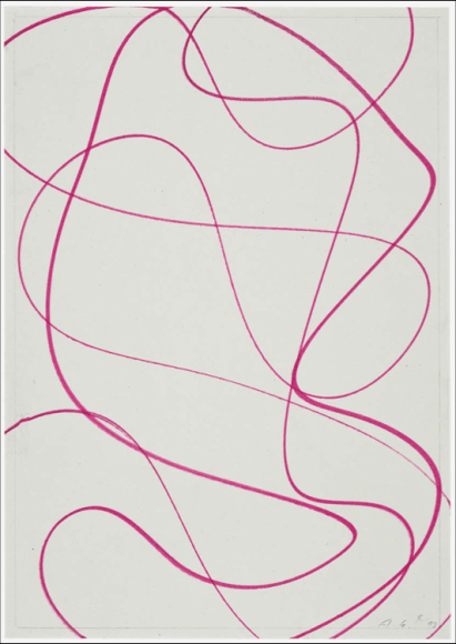  Albrecht Schnider, 	Untitled (Red Orbit)