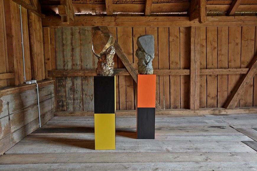  Steven Claydon, H&ouml;lderlin in knapsack, OFFSITE, Rossini&egrave;re, 30 June - 14 September 2014