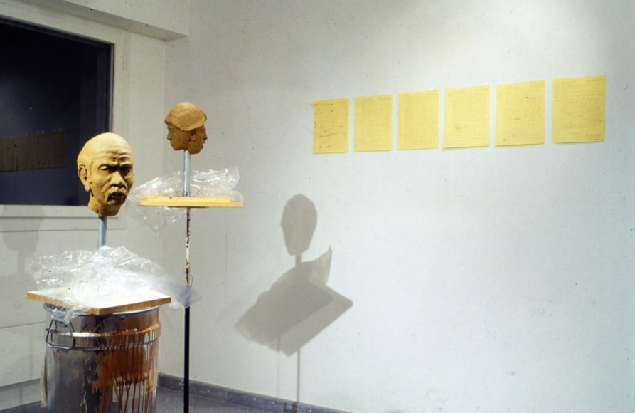  Installation View, Sean Landers, Marc Jancou, Zurich, March 1991