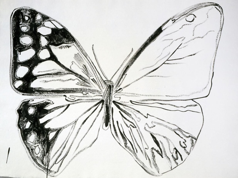 Vanishing Animals: Butterfly, 1986, Synthetic polymer paint on HMP Paper, 65.1 x 80.01 cm