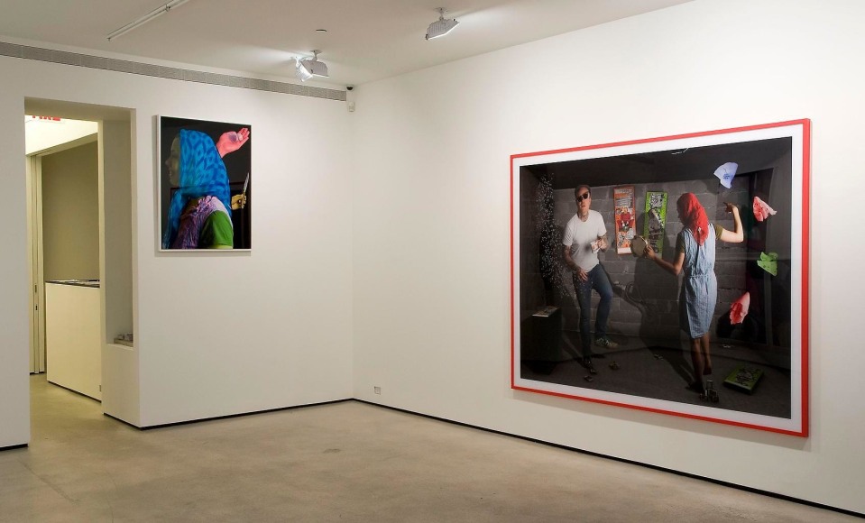 Installation view, Tim Berresheim, Future Gipsy Antifolklore (What?!), Marc Jancou, New York, September 16 - October 25, 2010