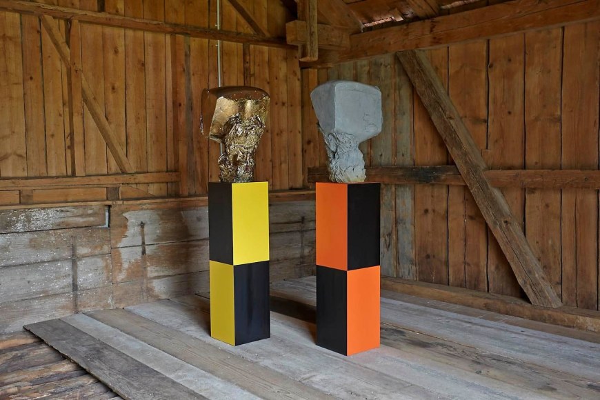 Steven Claydon, H&ouml;lderlin in knapsack, OFFSITE, Rossini&egrave;re, 30 June - 14 September 2014