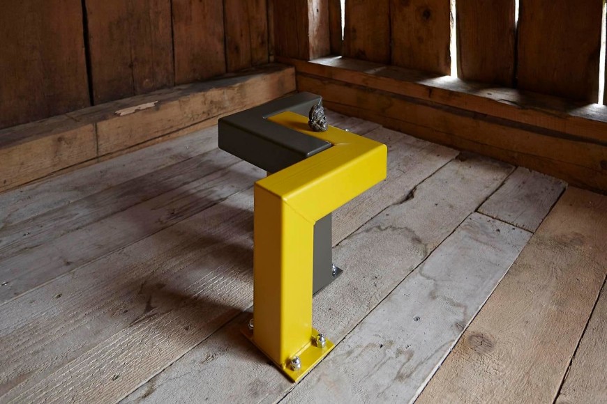  Steven Claydon, H&ouml;lderlin in knapsack, OFFSITE, Rossini&egrave;re, 30 June - 14 September 2014