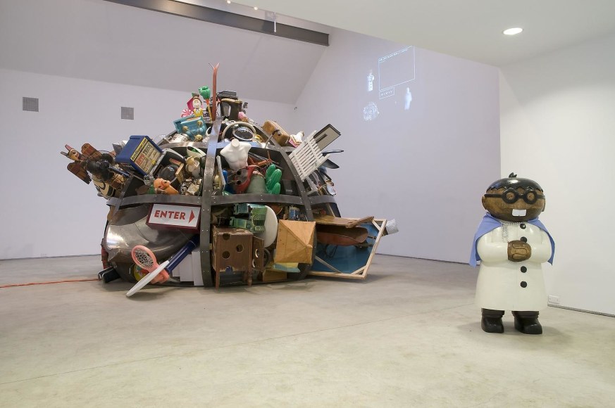 Installation view, Justin Lieberman, The Corrector's Custom Pre-Fab House, Marc Jancou, New York, January 15 - February 21, 2009