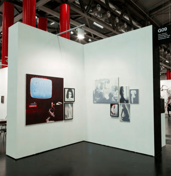  Installation view, Marc Jancou at Viennafair, September 20 - 23, 2013, 	Slawomir Elsner: Panorama