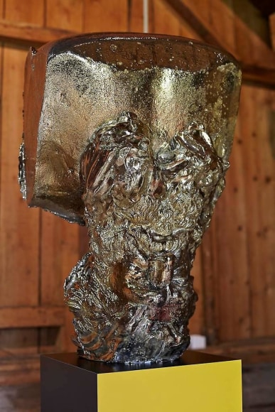  Steven Claydon, H&ouml;lderlin in knapsack, OFFSITE, Rossini&egrave;re, 30 June - 14 September 2014