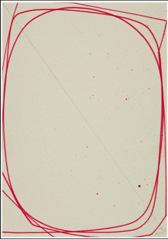  Albrecht Schnider, 	Untitled (Red Frame)