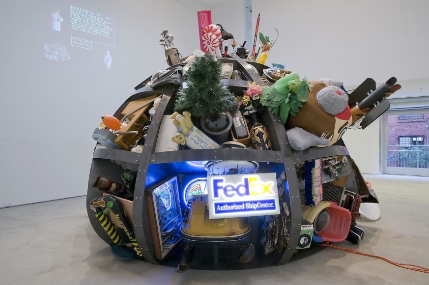 Installation view, Justin Lieberman, The Corrector's Custom Pre-Fab House, Marc Jancou, New York, January 15 - February 21, 2009