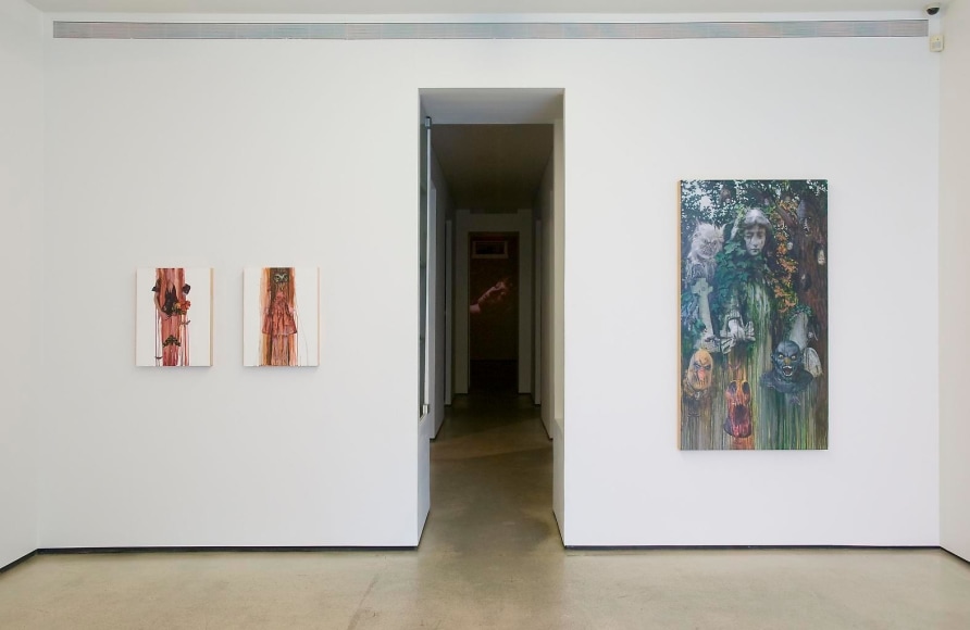  Installation view, Marnie Weber, The Night of Forevermore, Marc Jancou, New York, September 13 - November 3, 2012