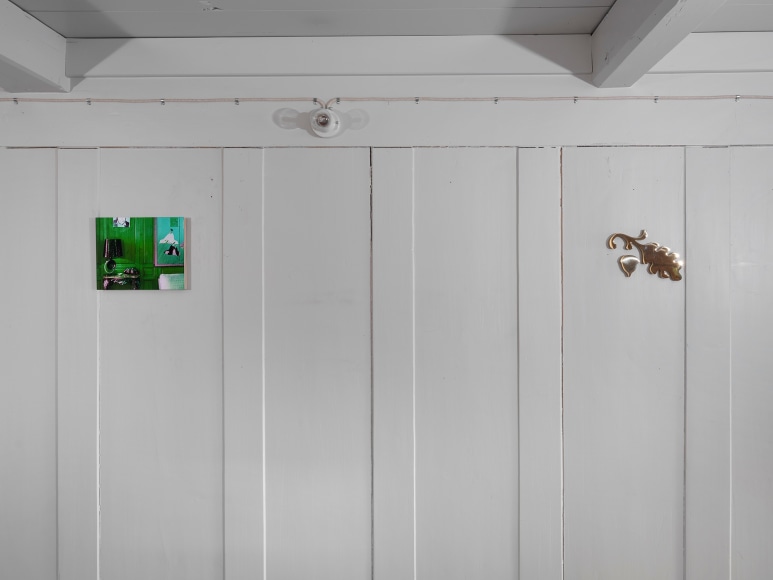 Installation view, Louise Lawler: Is Anybody Home