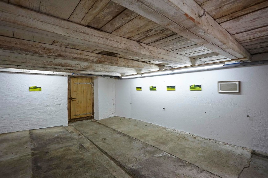  Installation view, Albrecht Schnider, Landschaften, OFFSITE, Rossini&egrave;re, 30 June - 14 September, 2014