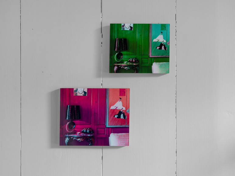 Installation view, Louise Lawler: Is Anybody Home