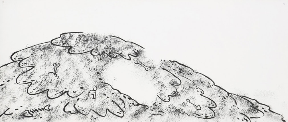 Mike Kelley Garbage Drawing #30, 1988