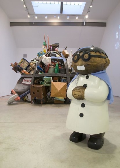 Installation view, Justin Lieberman, The Corrector's Custom Pre-Fab House, Marc Jancou, New York, January 15 - February 21, 2009