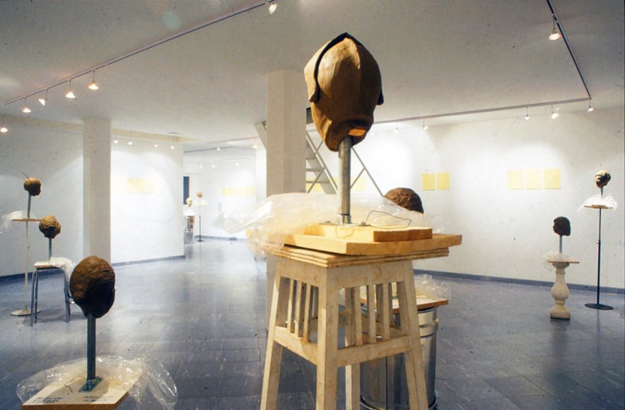  Installation View, Sean Landers, Marc Jancou, Zurich, March 1991