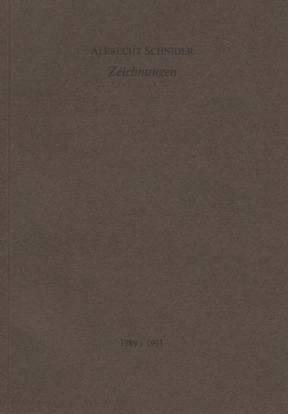 Albrecht Schnider: Zeichnungen