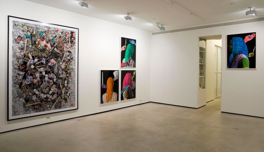 Installation view, Tim Berresheim, Future Gipsy Antifolklore (What?!), Marc Jancou, New York, September 16 - October 25, 2010