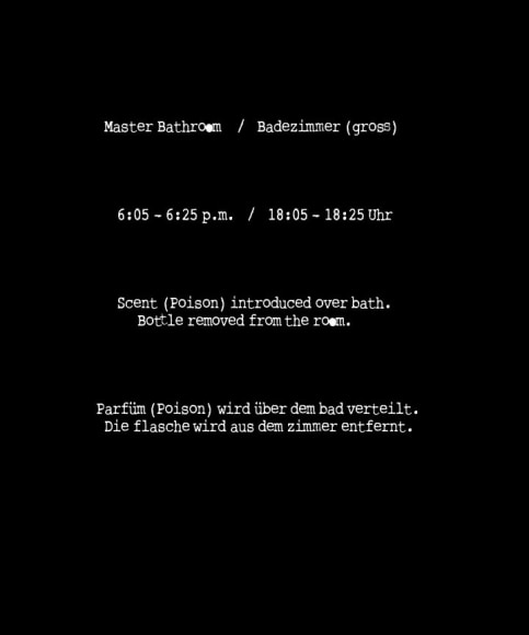  Photostat &nbsp;(Documentation of Perfume installed in Bathroom), 	Peter Hopkins&nbsp;