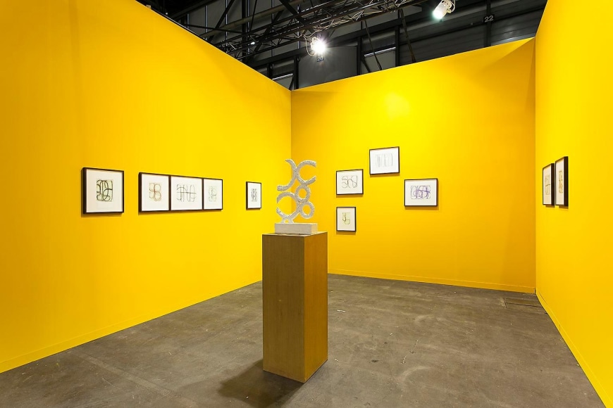 Installation view, Albrecht Schnider at Artgenève, January 30 - February 2, 2014