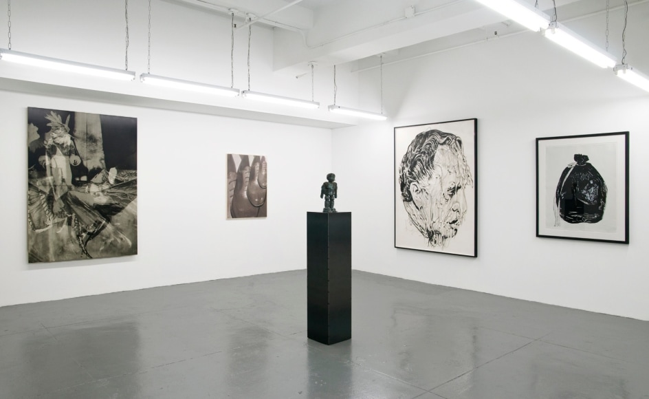  Installation view,&nbsp;Black-and-White (and a Little Bit of Blue), Marc Jancou Contemporary, New York, November 12, 2013 - February 8, 2014