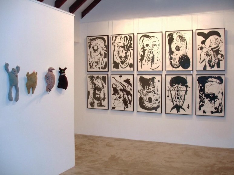 Installation View, Me.di.um, St. Bathelemy, 2005