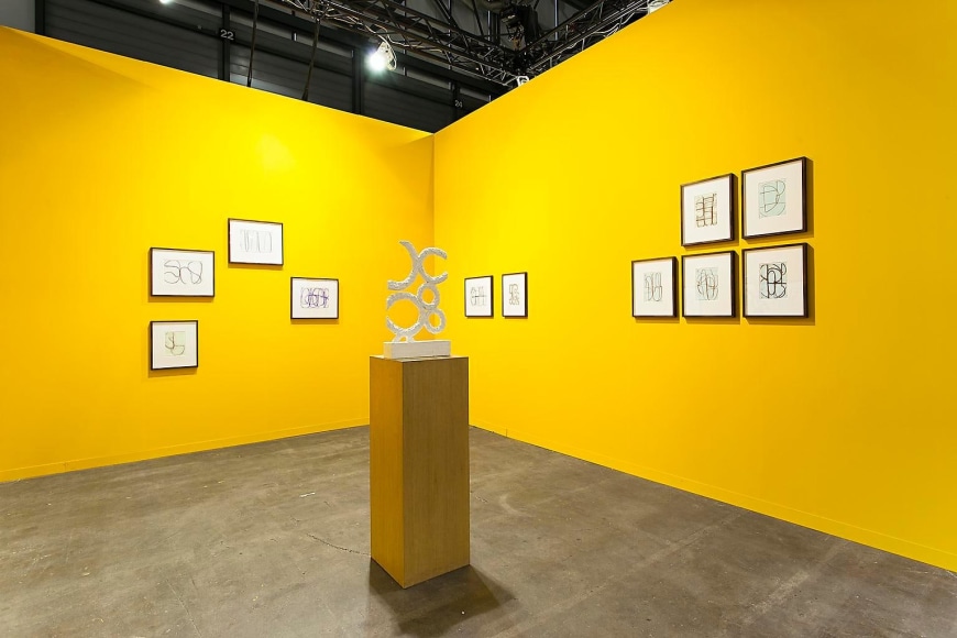 Installation view, Albrecht Schnider at Artgenève, January 30 - February 2, 2014