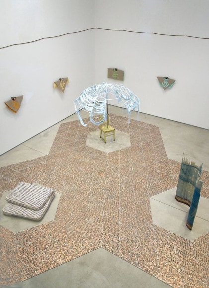 Installation view, Ry Rocklen, Good Heavens, Marc Jancou, New York, March 5 - April 11, 2009
