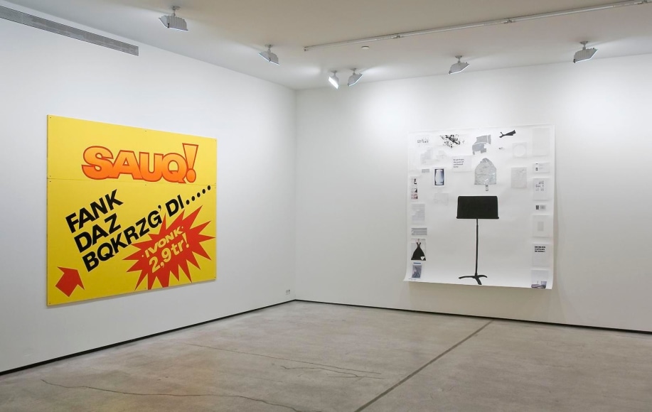 Installation view, Spelling the Image, Marc Jancou, New York, January 26 - March 3, 2012