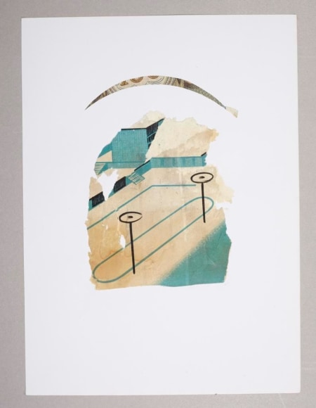 Ian Anull, Untitled,		mixed media, 1980-2000,		paper size: 23 x 31,3 cm