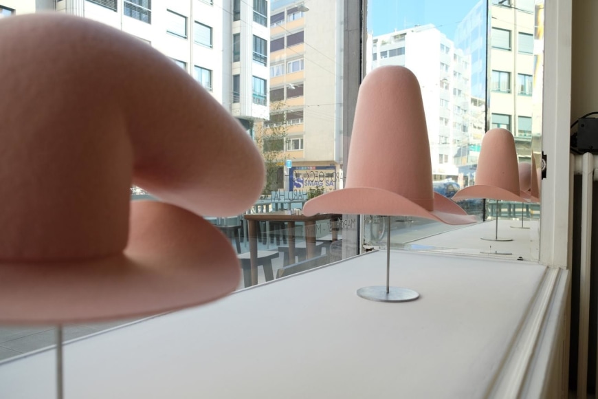 Soft Hard Hat, 2016 and Hard Hat, 1999 Installation