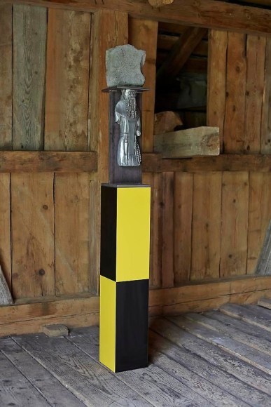  Steven Claydon, H&ouml;lderlin in knapsack, OFFSITE, Rossini&egrave;re, 30 June - 14 September 2014