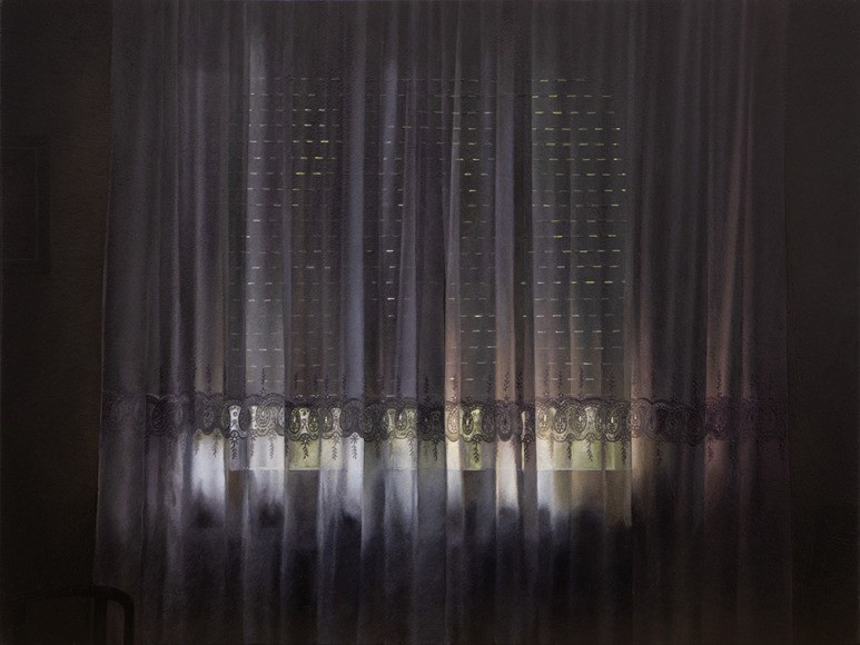 Marta Naturale, Meriggio, 2023, Oil on slate, 18 x 24 cm, Image © the artist