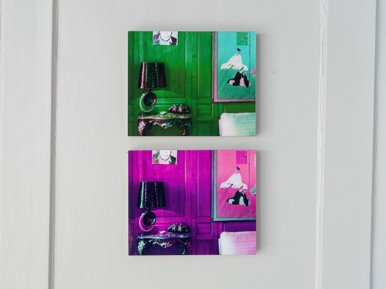 Installation view, Louise Lawler: Is Anybody Home