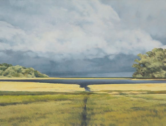 April Gornik, Light Crossing the Marsh, 2015