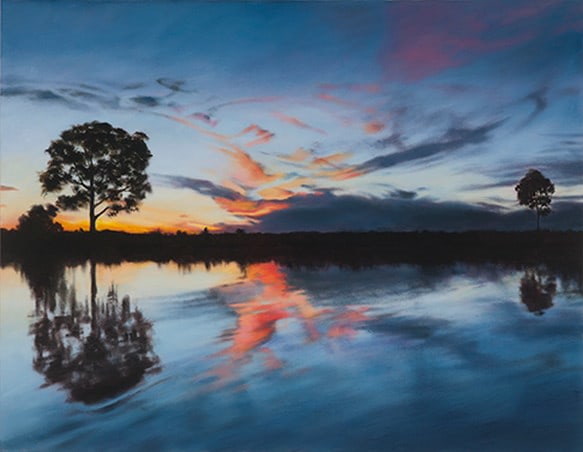 April Gornik, Blue Night Sunset, 2015