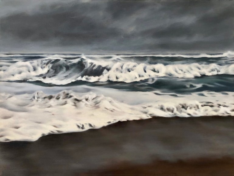 April Gornik, Hurricane Sea, 2018