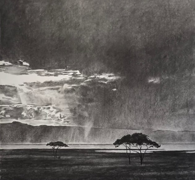 April Gornik, Lake Storm Light, 2014