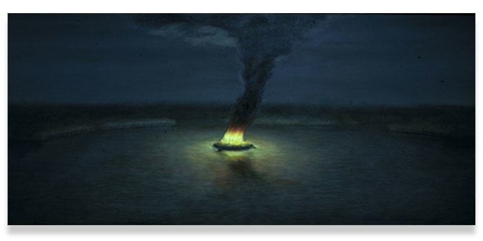 April Gornik, Island Fire, 1981-2