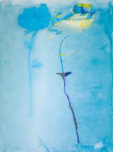 Rachel Rossin Untitled, 2019 Oil and airbrush on dura-lar with oil enamel, mounted on wood panel