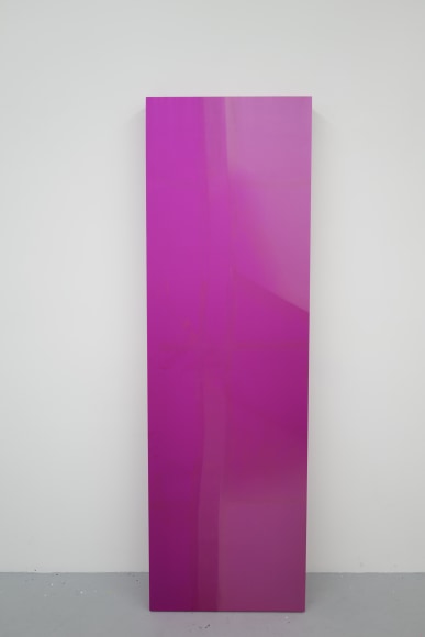 BRINTZ GALLERY, JAMES PERKINS, Stack (Pink), Fire Island, New York, 2018, 37 x 80 x 3 inches, 94 x 203.2 x 7.6 centimeters, Unique Art